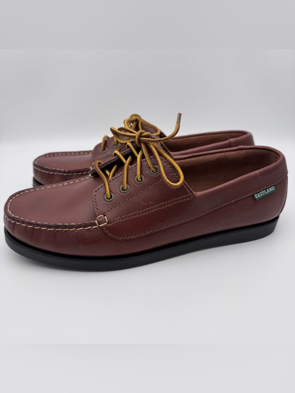 Eastland Falmouth Camp Moc Tan Leather Shoes Women Size 9 M NWOB